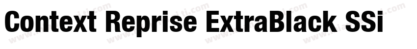 Context Reprise ExtraBlack SSi Extra Black字体转换